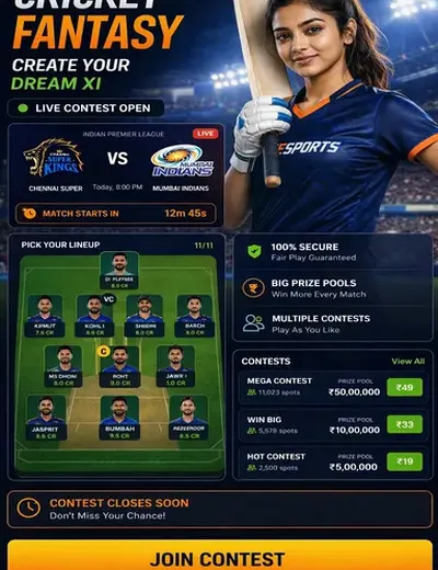 5GGAME (5 g game bet) fantasy cricket & matchday visual 3